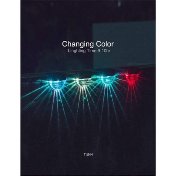 Solar Deck Lights, Outdoor Lighting Backyard Decor Outside Step Lights Garden - Picture 5 of 6